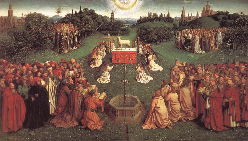 Jan Van Eyck Lamb worship